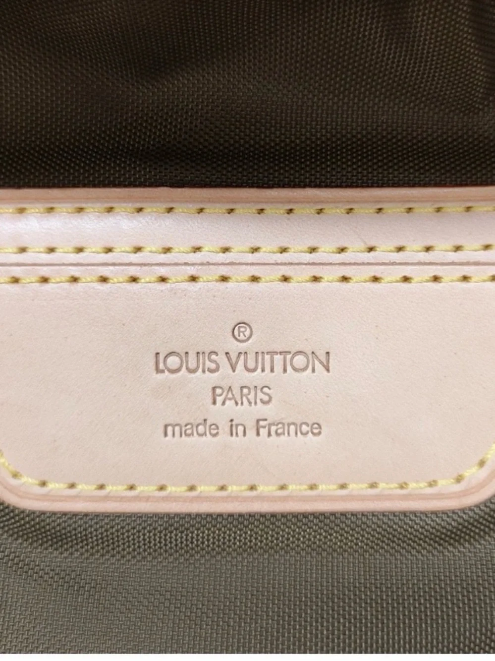 Louis Vuitton Monogram Canvas Travel or gym bag in Brown with Tan Trim